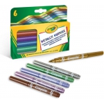 Crayola - Metálfényű filctoll készlet 6 db-os 58-8828