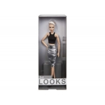 Barbie Looks -Fekete-ezüst kollekció - Szőke hajú baba HCB78